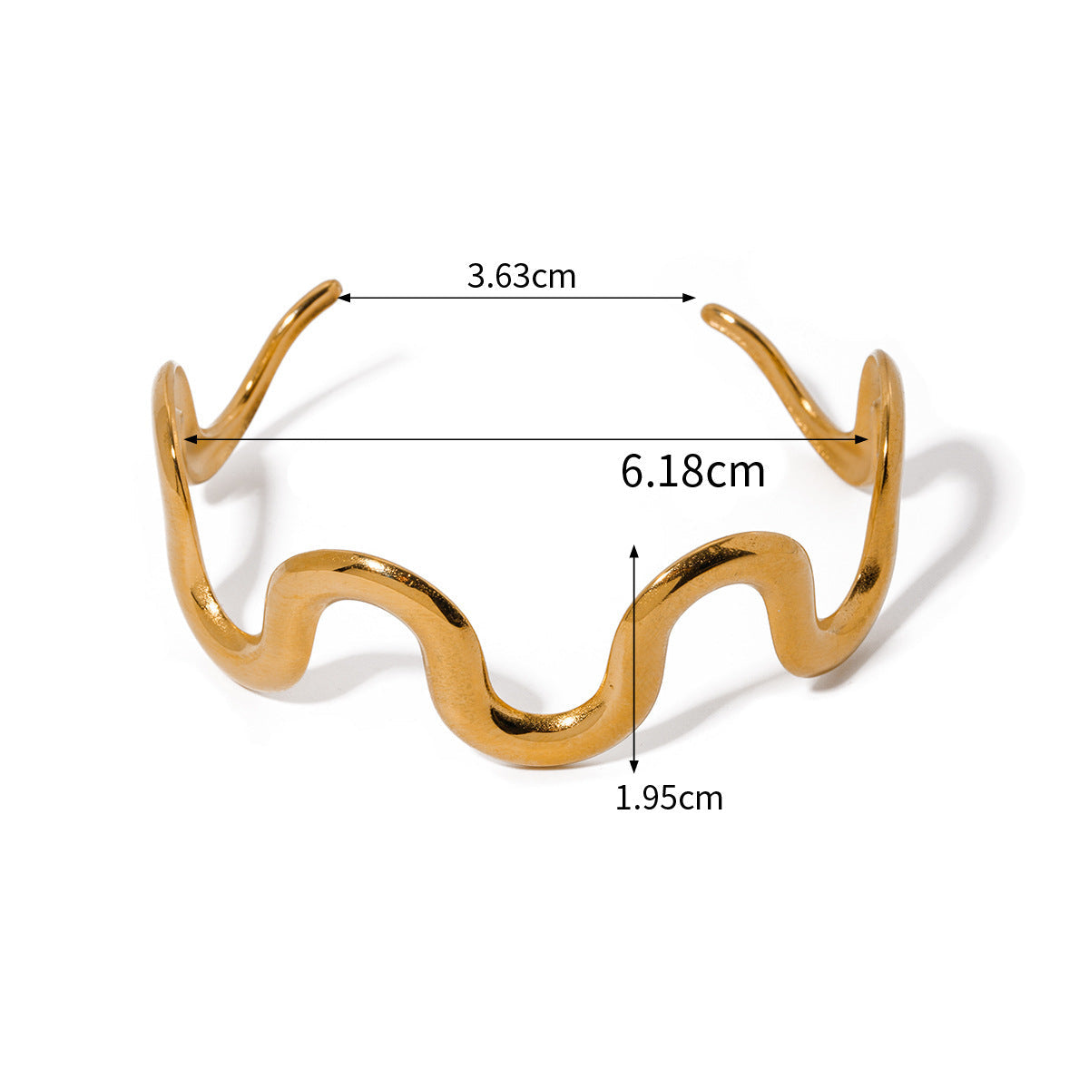 Bracelet Onde dorée