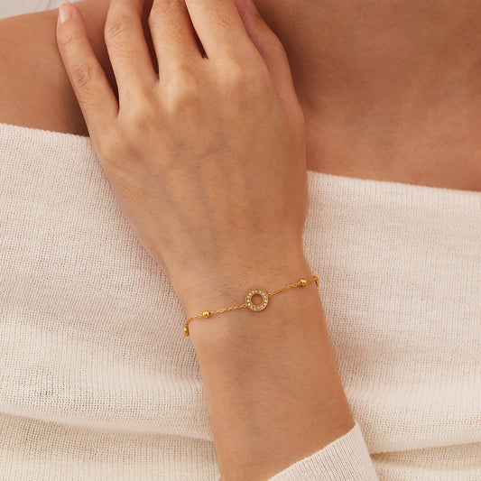 Bracelet Minimaliste cercle scintillant