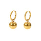 Boucles d'oreilles Boule dorée minimaliste