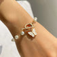 Bracelet Papillon et perles – Douceur féérique