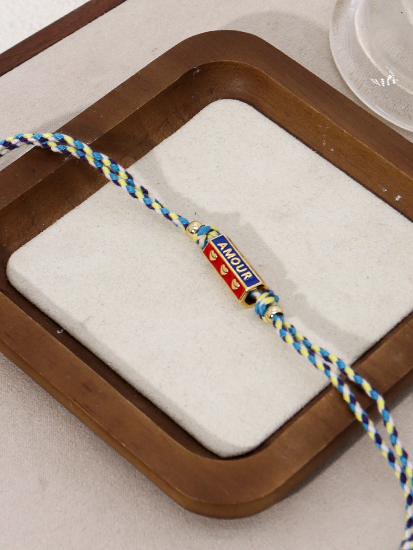 Tribal Style Handmade Braided Rope Pendant Necklace with Letter Charms for Women Party Accessories Necklace Jewelry